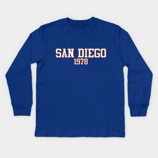 San Diego 1978 (variant) Kids Long Sleeve T-Shirt